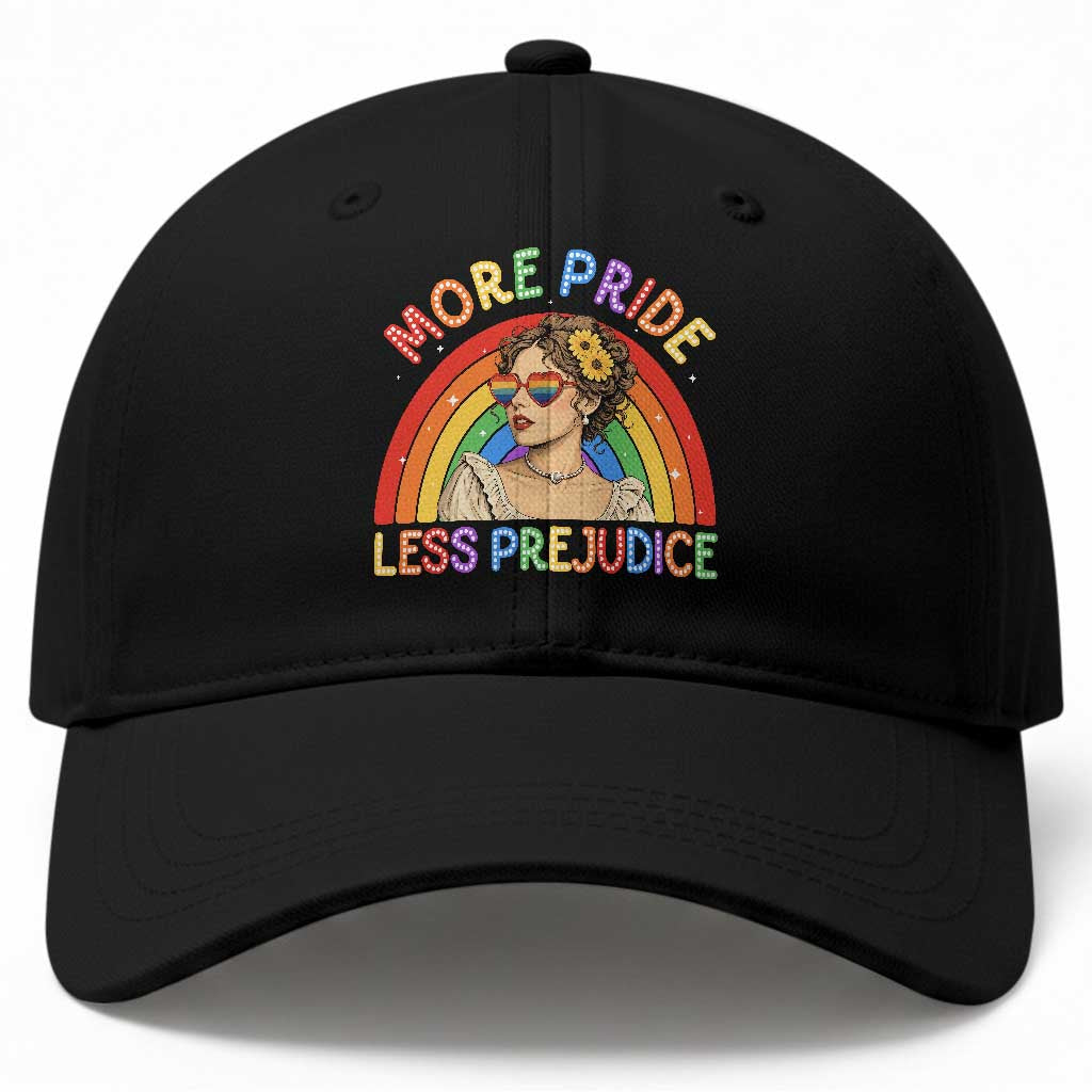More Pride Less Prejudice Baseball Cap Pride Month LGBTQ Gay Lesbian