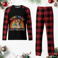 More Pride Less Prejudice Plaid Pajama Set Pride Month LGBTQ Gay Lesbian