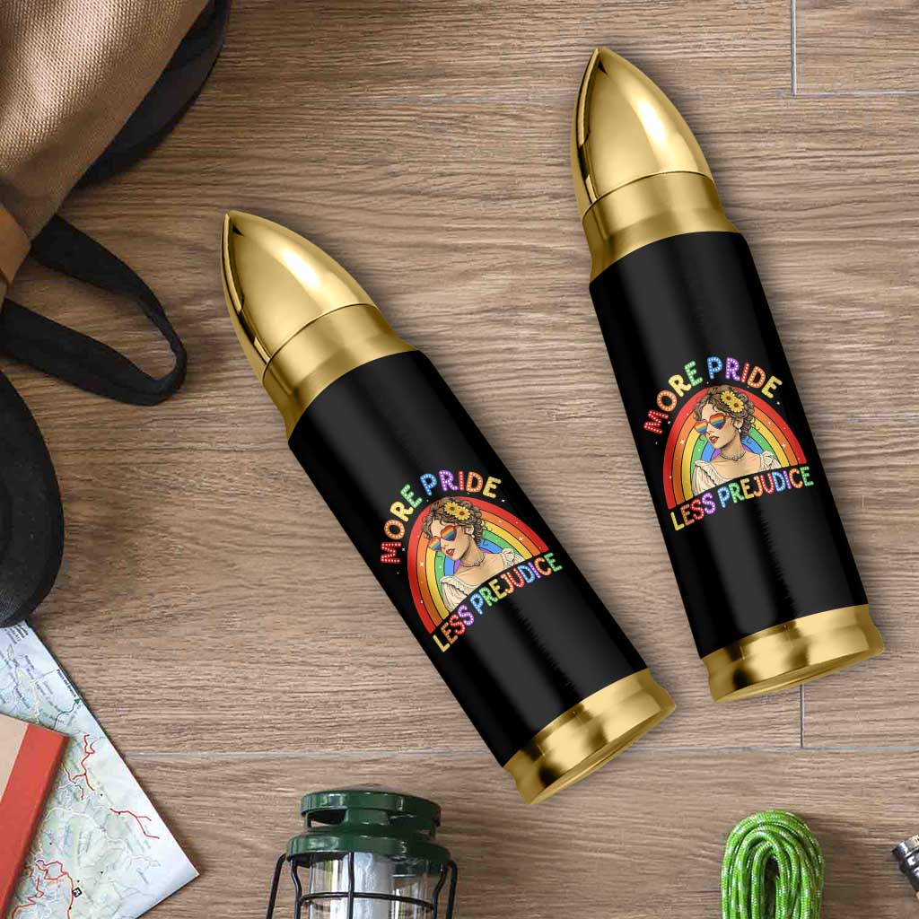 More Pride Less Prejudice Bullet Tumbler Pride Month LGBTQ Gay Lesbian