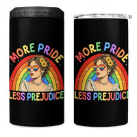 More Pride Less Prejudice 4 in 1 Can Cooler Tumbler Pride Month LGBTQ Gay Lesbian