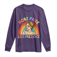 More Pride Less Prejudice Long Sleeve Shirt Pride Month LGBTQ Gay Lesbian