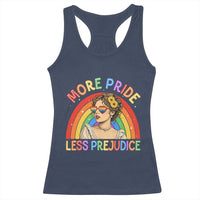 More Pride Less Prejudice Racerback Tank Top Pride Month LGBTQ Gay Lesbian