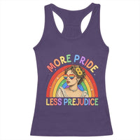 More Pride Less Prejudice Racerback Tank Top Pride Month LGBTQ Gay Lesbian