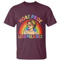 More Pride Less Prejudice T Shirt Pride Month LGBTQ Gay Lesbian