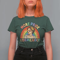 More Pride Less Prejudice T Shirt For Women Pride Month LGBTQ Gay Lesbian