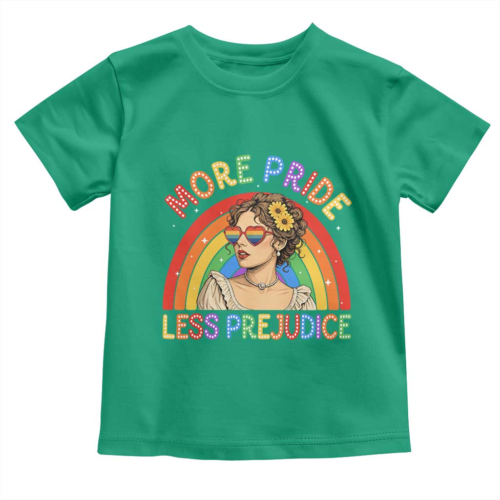 More Pride Less Prejudice Toddler T Shirt Pride Month LGBTQ Gay Lesbian
