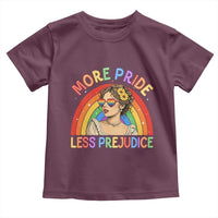More Pride Less Prejudice Toddler T Shirt Pride Month LGBTQ Gay Lesbian