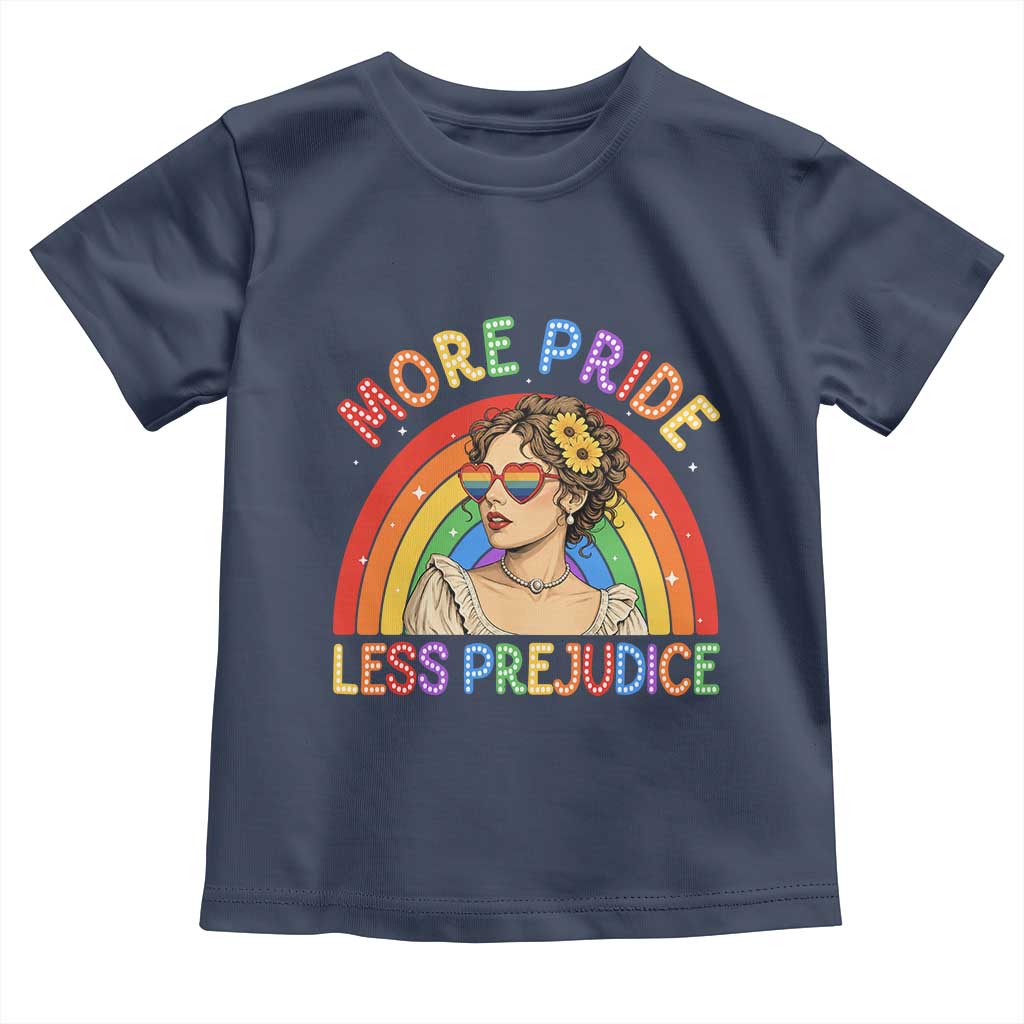More Pride Less Prejudice Toddler T Shirt Pride Month LGBTQ Gay Lesbian