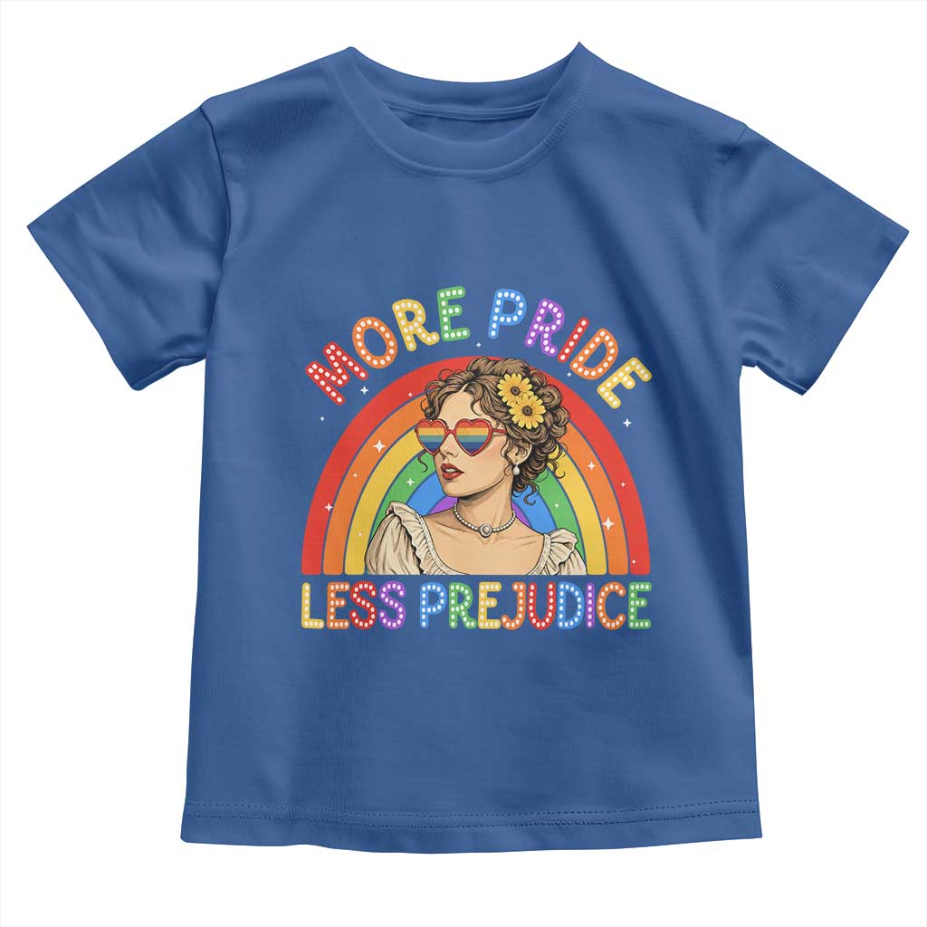 More Pride Less Prejudice Toddler T Shirt Pride Month LGBTQ Gay Lesbian