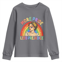 More Pride Less Prejudice Youth Sweatshirt Pride Month LGBTQ Gay Lesbian