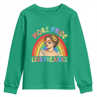 More Pride Less Prejudice Youth Sweatshirt Pride Month LGBTQ Gay Lesbian