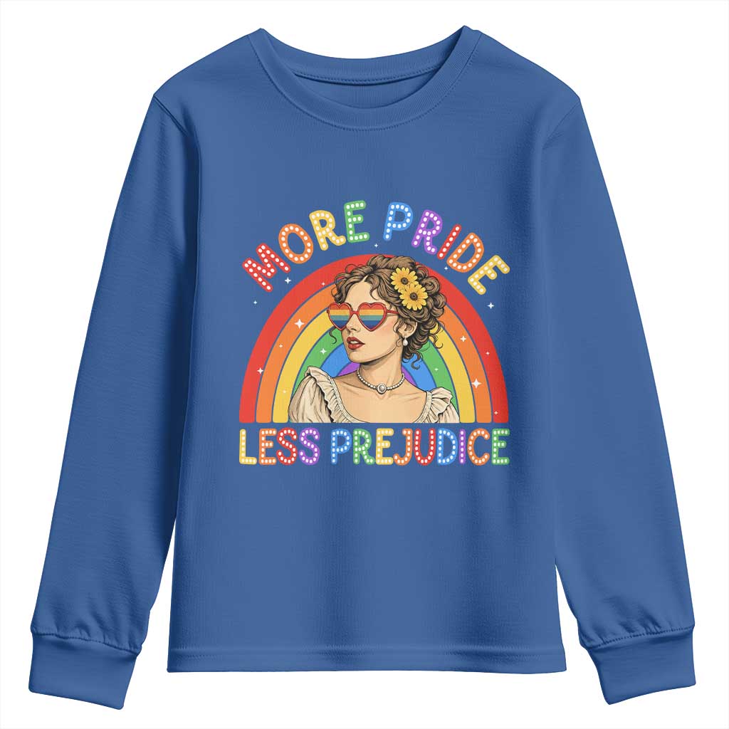 More Pride Less Prejudice Youth Sweatshirt Pride Month LGBTQ Gay Lesbian