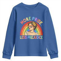 More Pride Less Prejudice Youth Sweatshirt Pride Month LGBTQ Gay Lesbian