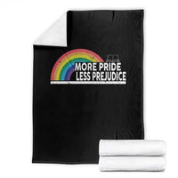 More Pride Less Prejudice Throw Blanket Pride Month LGBTQ