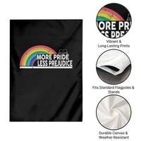 More Pride Less Prejudice Garden Flag Pride Month LGBTQ