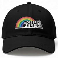 More Pride Less Prejudice Baseball Cap Pride Month LGBTQ