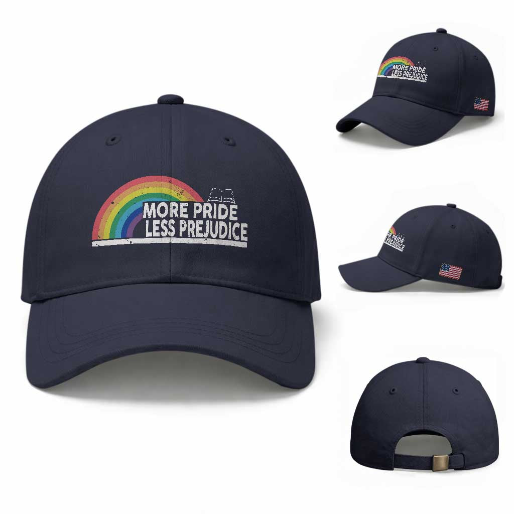More Pride Less Prejudice Baseball Cap Pride Month LGBTQ