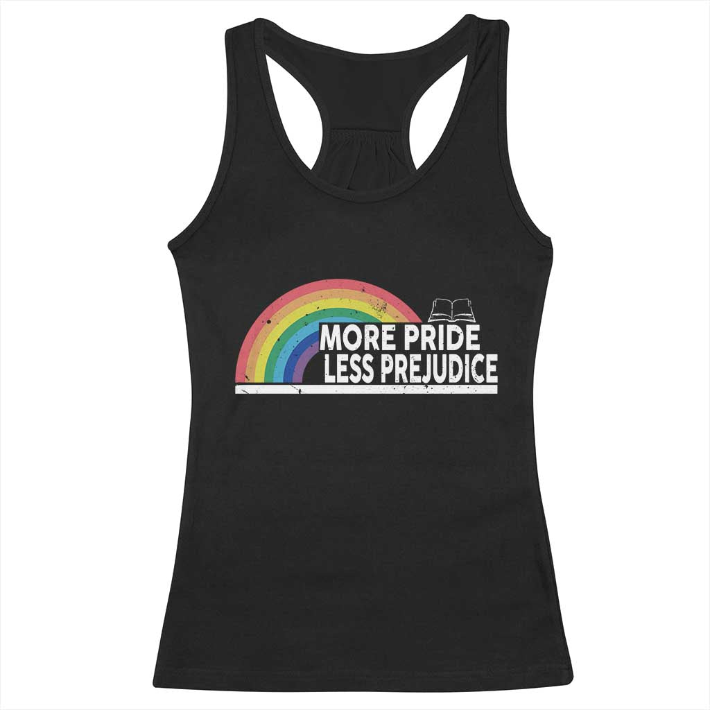 More Pride Less Prejudice Racerback Tank Top Pride Month LGBTQ