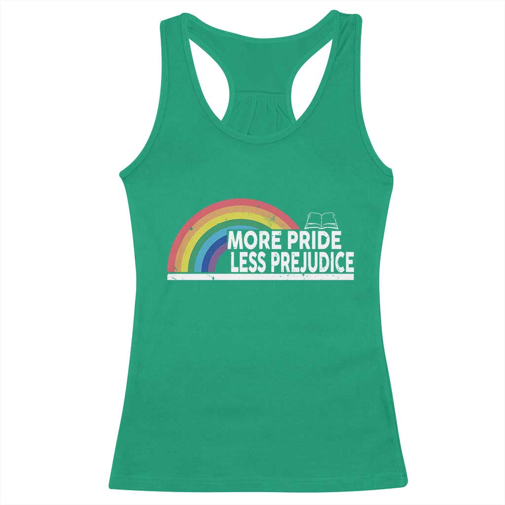 More Pride Less Prejudice Racerback Tank Top Pride Month LGBTQ