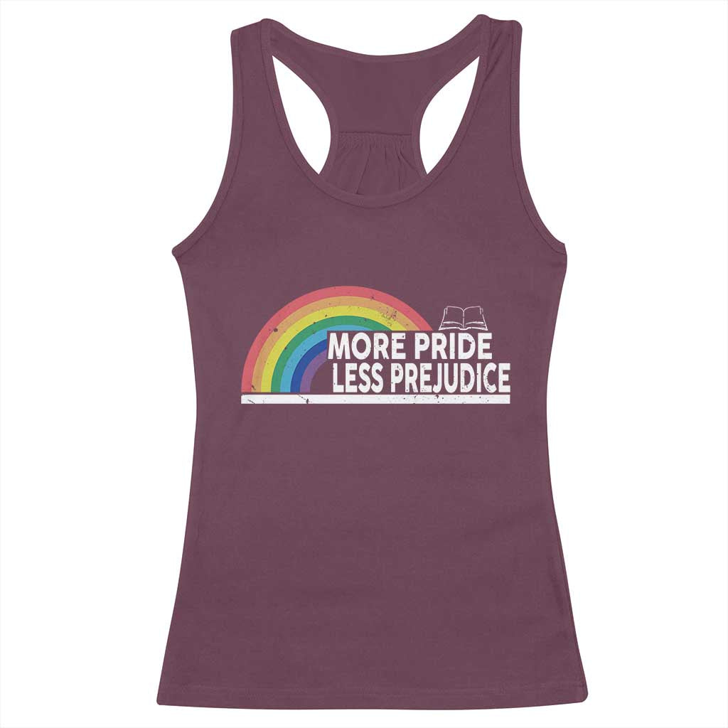 More Pride Less Prejudice Racerback Tank Top Pride Month LGBTQ