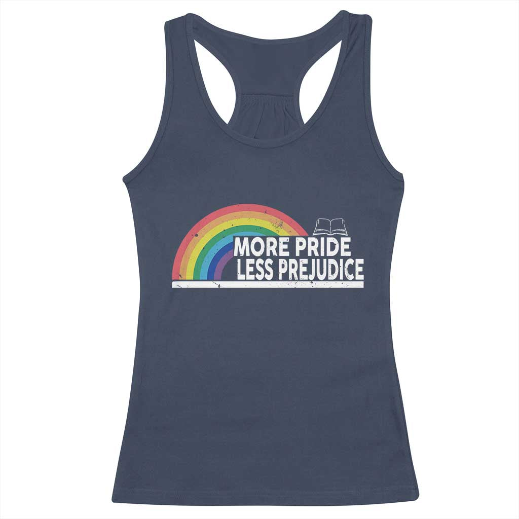 More Pride Less Prejudice Racerback Tank Top Pride Month LGBTQ