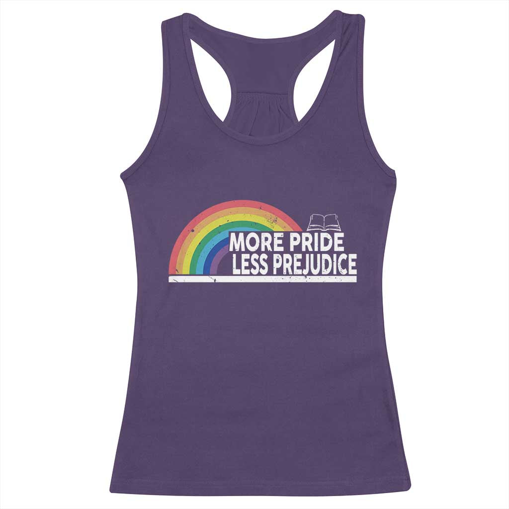 More Pride Less Prejudice Racerback Tank Top Pride Month LGBTQ