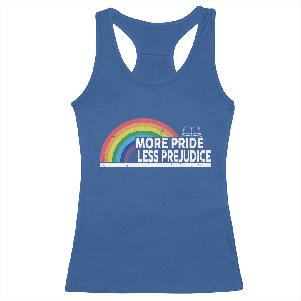 More Pride Less Prejudice Racerback Tank Top Pride Month LGBTQ