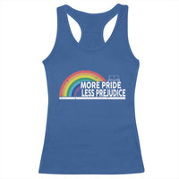 More Pride Less Prejudice Racerback Tank Top Pride Month LGBTQ