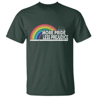 More Pride Less Prejudice T Shirt Pride Month LGBTQ
