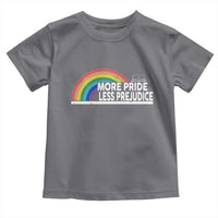 More Pride Less Prejudice Toddler T Shirt Pride Month LGBTQ