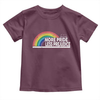 More Pride Less Prejudice Toddler T Shirt Pride Month LGBTQ