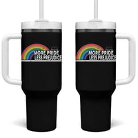 More Pride Less Prejudice Tumbler With Handle Pride Month LGBTQ