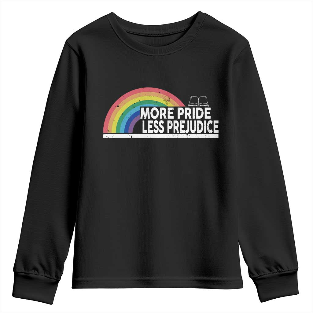 More Pride Less Prejudice Youth Sweatshirt Pride Month LGBTQ