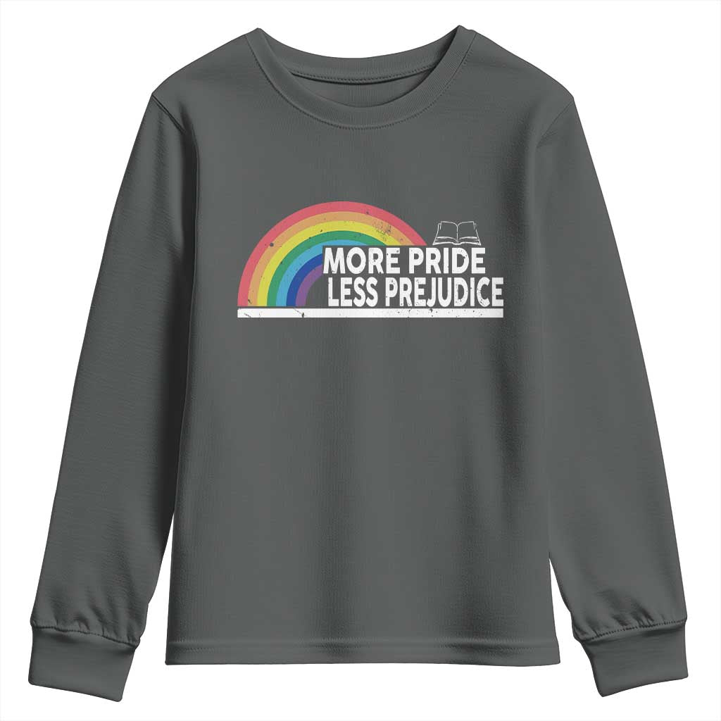 More Pride Less Prejudice Youth Sweatshirt Pride Month LGBTQ