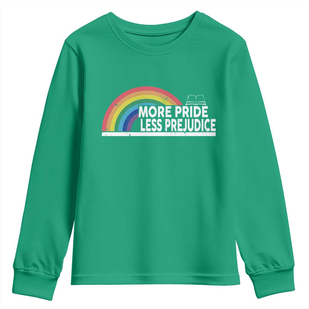 More Pride Less Prejudice Youth Sweatshirt Pride Month LGBTQ