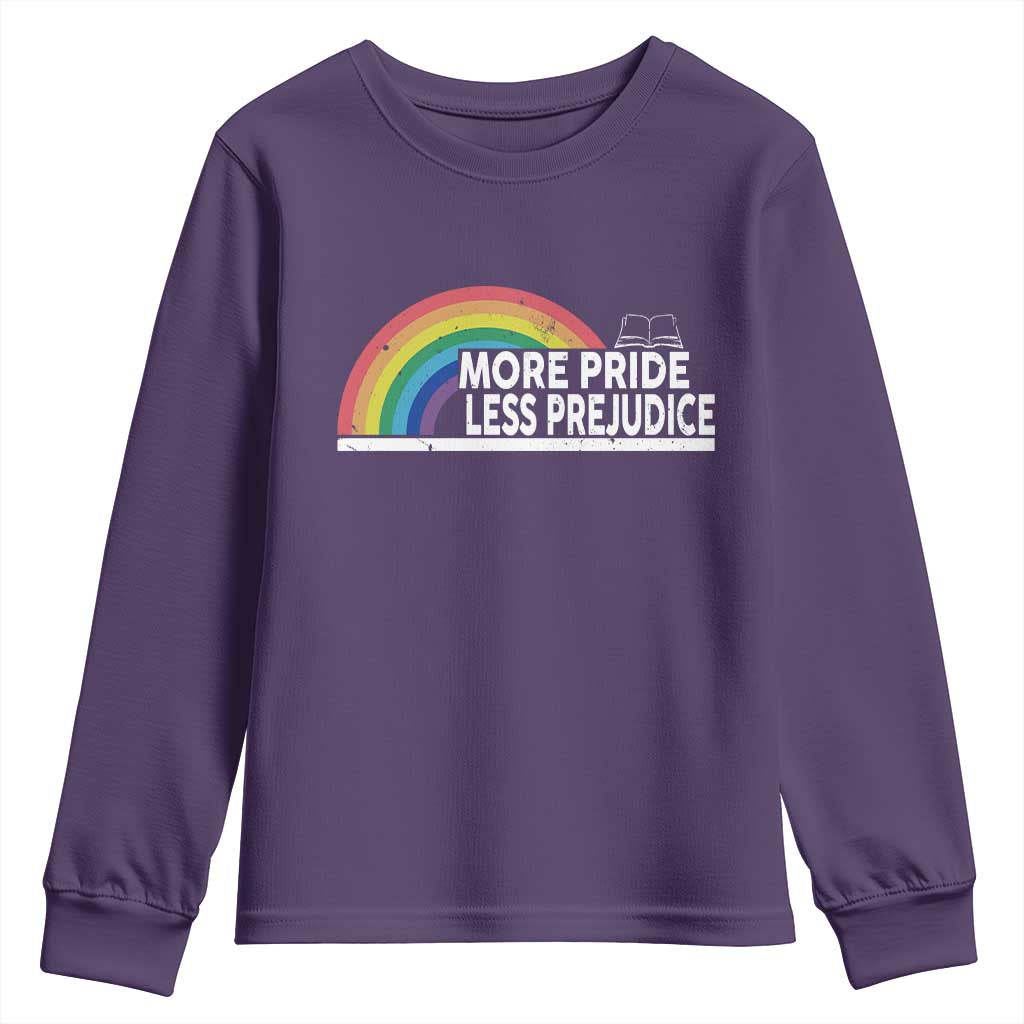 More Pride Less Prejudice Youth Sweatshirt Pride Month LGBTQ