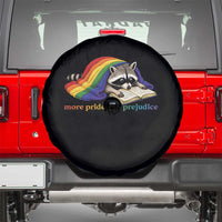 More Pride Less Prejudice Spare Tire Cover LGBT Raccoon Book Lover