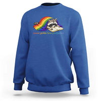 More Pride Less Prejudice Sweatshirt LGBT Raccoon Book Lover