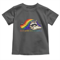 More Pride Less Prejudice Toddler T Shirt LGBT Raccoon Book Lover