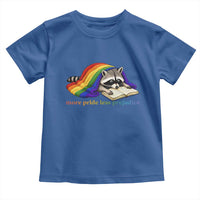 More Pride Less Prejudice Toddler T Shirt LGBT Raccoon Book Lover