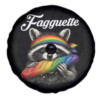 Faguette LGBTQ Spare Tire Cover Funny Pride Raccoon Rainbow