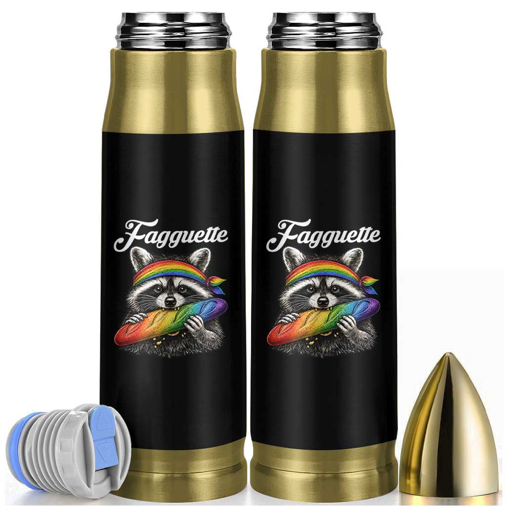 Faguette LGBTQ Bullet Tumbler Funny Pride Raccoon Rainbow