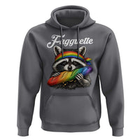Faguette LGBTQ Hoodie Funny Pride Raccoon Rainbow