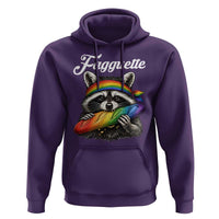 Faguette LGBTQ Hoodie Funny Pride Raccoon Rainbow