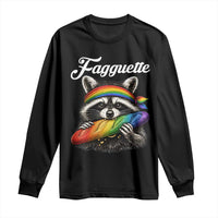 Faguette LGBTQ Long Sleeve Shirt Funny Pride Raccoon Rainbow