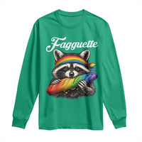 Faguette LGBTQ Long Sleeve Shirt Funny Pride Raccoon Rainbow