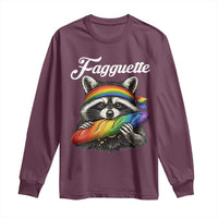 Faguette LGBTQ Long Sleeve Shirt Funny Pride Raccoon Rainbow