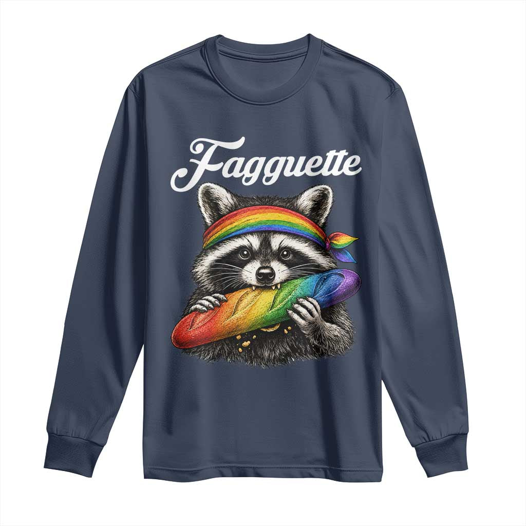 Faguette LGBTQ Long Sleeve Shirt Funny Pride Raccoon Rainbow