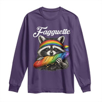 Faguette LGBTQ Long Sleeve Shirt Funny Pride Raccoon Rainbow
