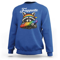Faguette LGBTQ Sweatshirt Funny Pride Raccoon Rainbow